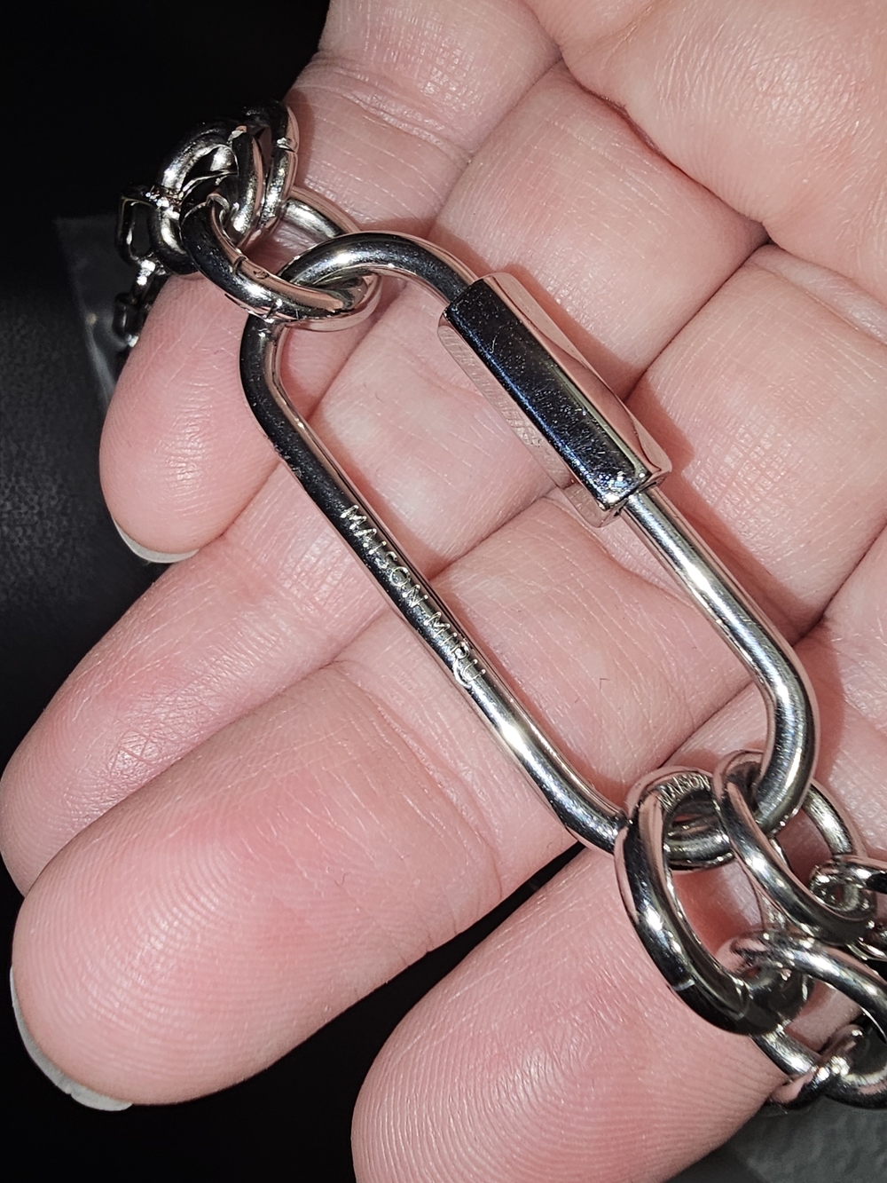 Maison Miru Mixed Link Chain Necklace / Bracelet – Paperclip + Curb Chain